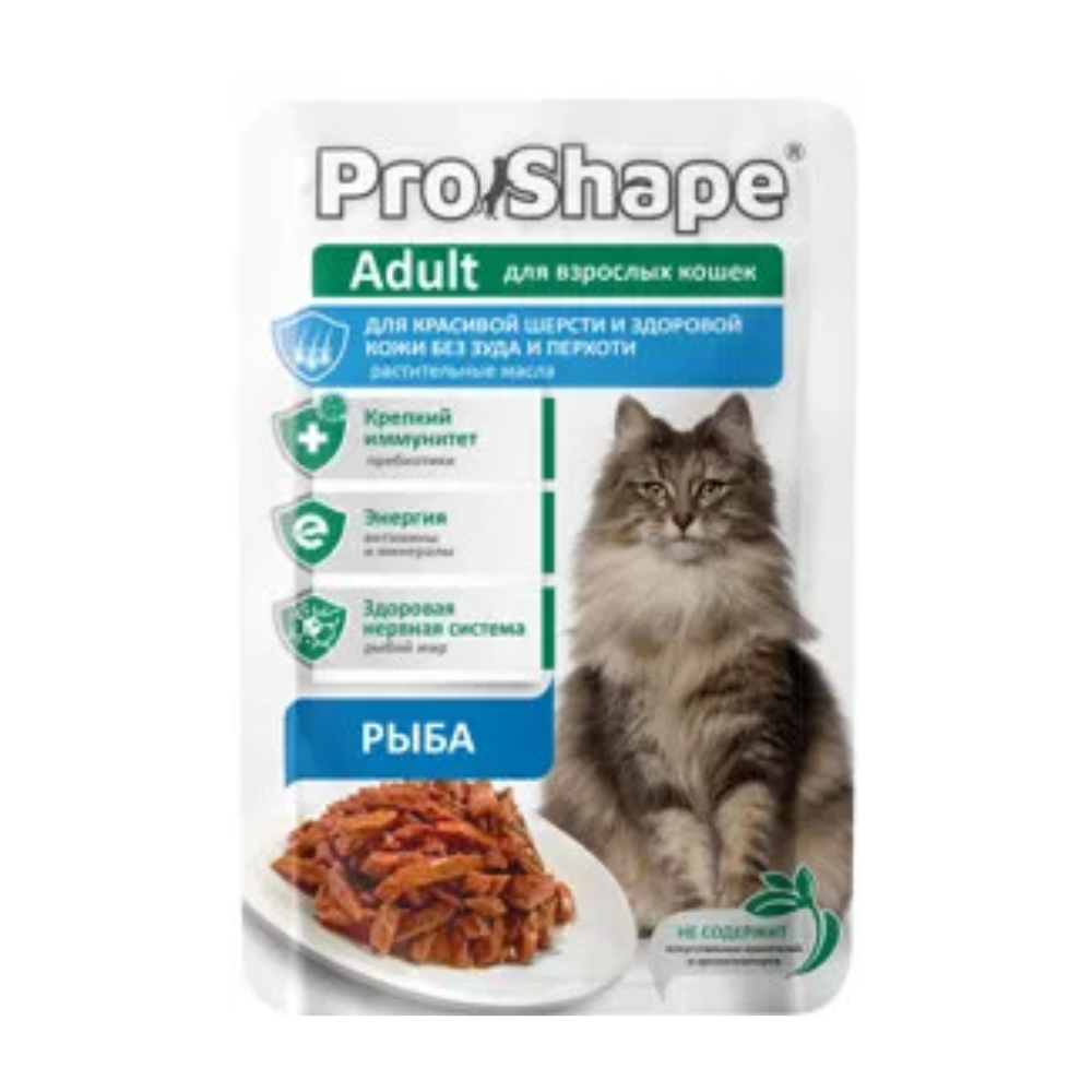 Влажный корм Pro Shape для кошек рыба 75 гр