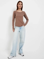 Лонгслив Базовый Мокко