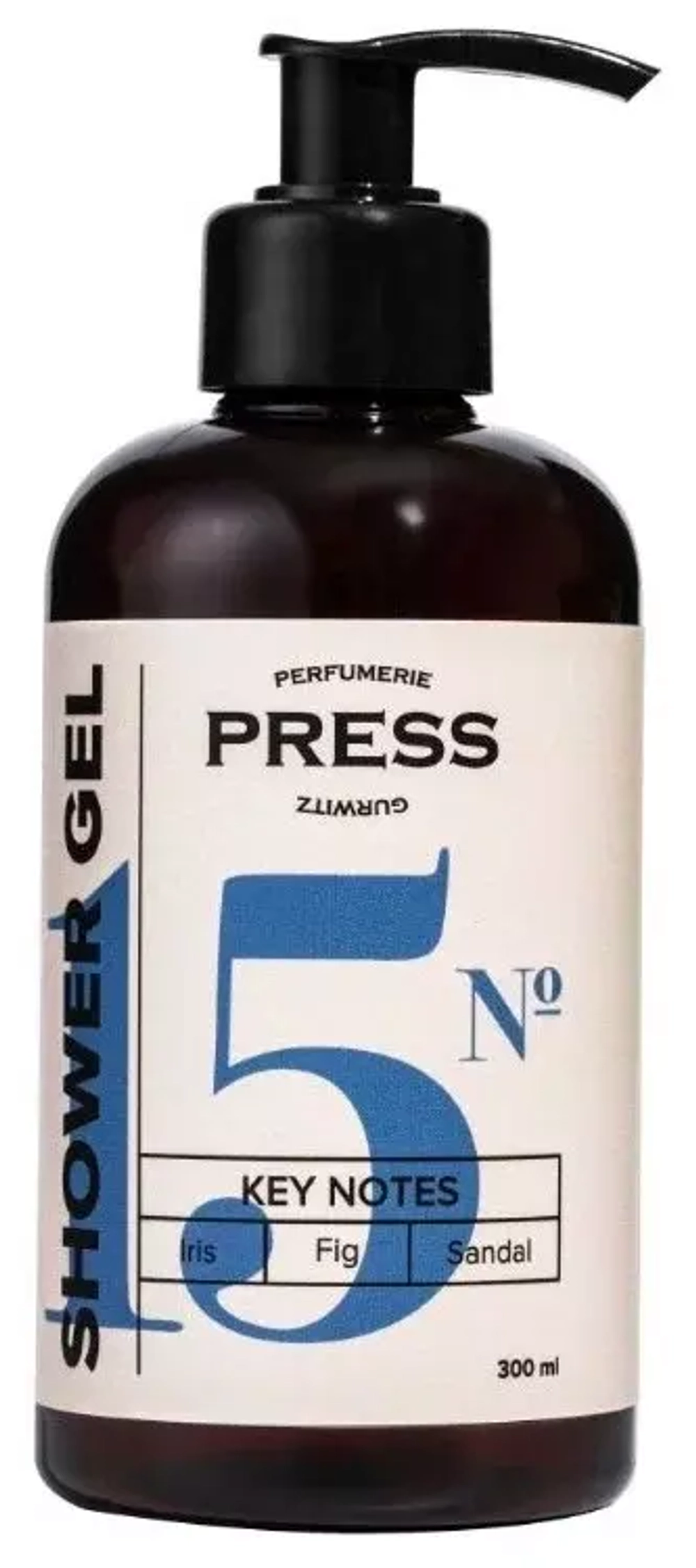 Гель для душа № 15 Iris,300 мл Fig, Sandal PRESS PGPR1502