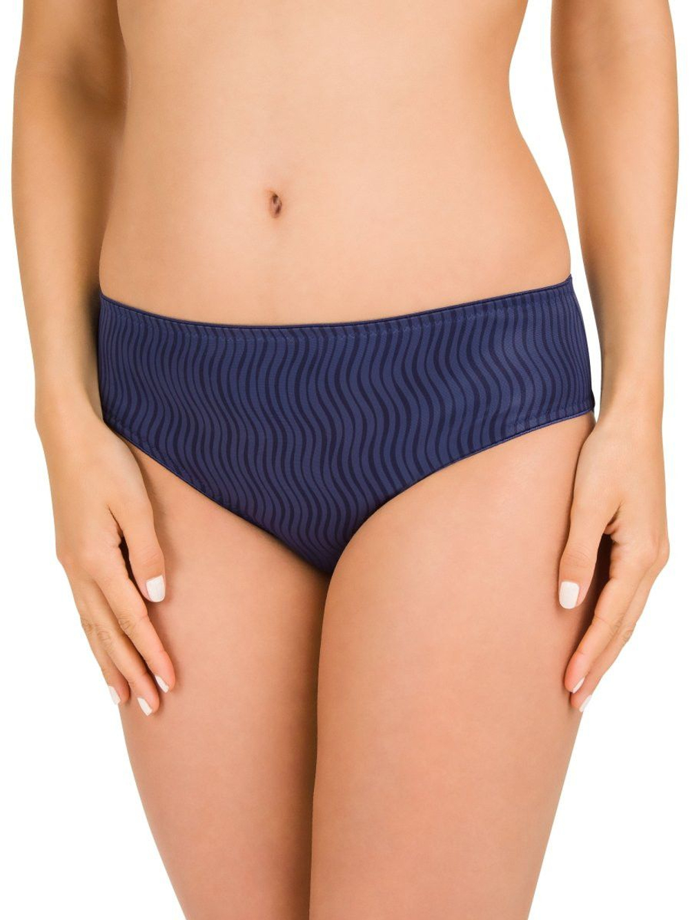 Синие трусы-слипы с узором в виде волн (Размер: 46) (Цвет: синий)