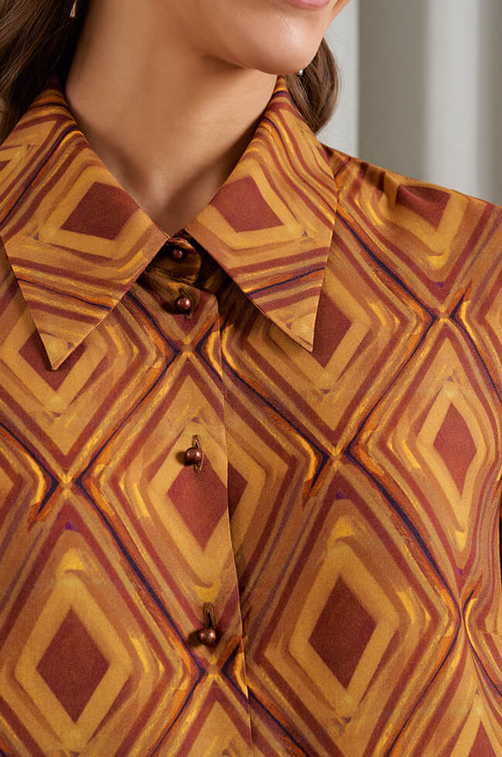 22950 Блузка женская (карамельный мультиколор)