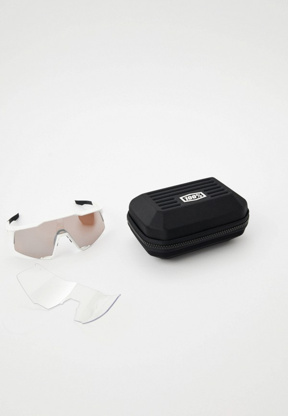 Спортивные очки 100% Speedcraft / Matte White / HiPER Silver Mirror Lens