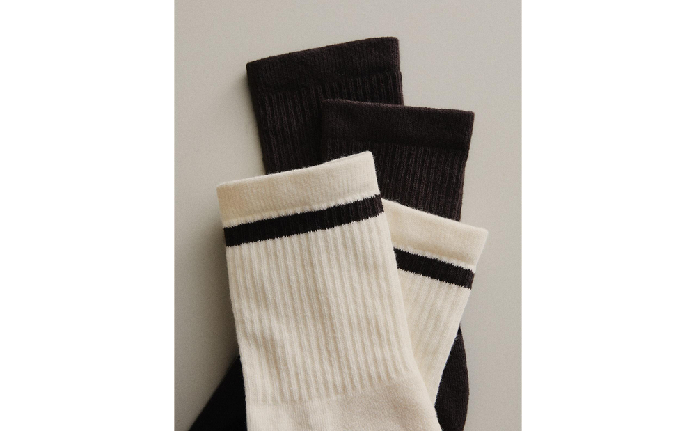 Носки Zara Home, коричневый, размер 39-41, 2 пары, 4302/043