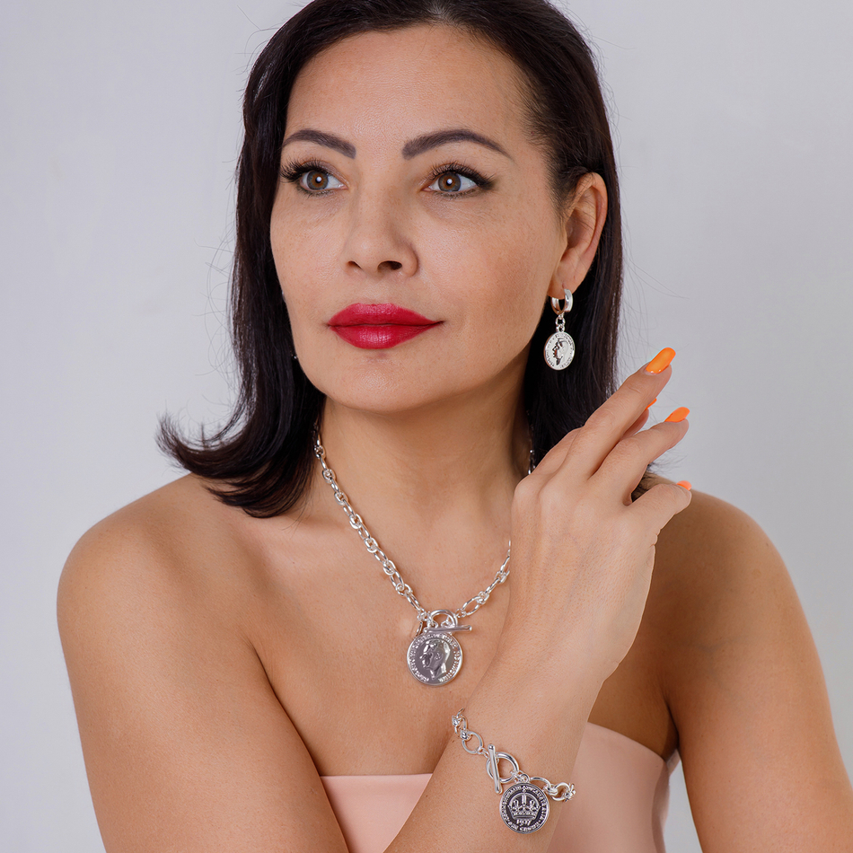 Колье Fiore Luna With a coin BL4545 S