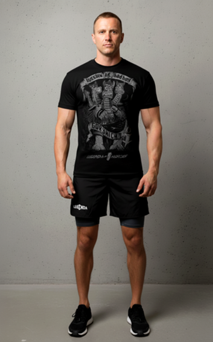 Футболка оверсайз LEGENDA Горыныч черная