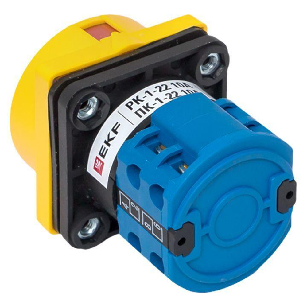 Переключатель кулачковый ПК-1-22 10А 2п "1-0-2" с блокировкой IP65 PROxima EKF pk-1-22-10-a65