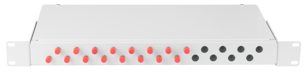 Кросс оптический стоечный  NikoMax NMF-RP16FCUS2-WS-ES-1U-GY