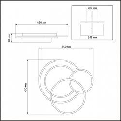 Накладной светильник Sonex Pine 7735/80L
