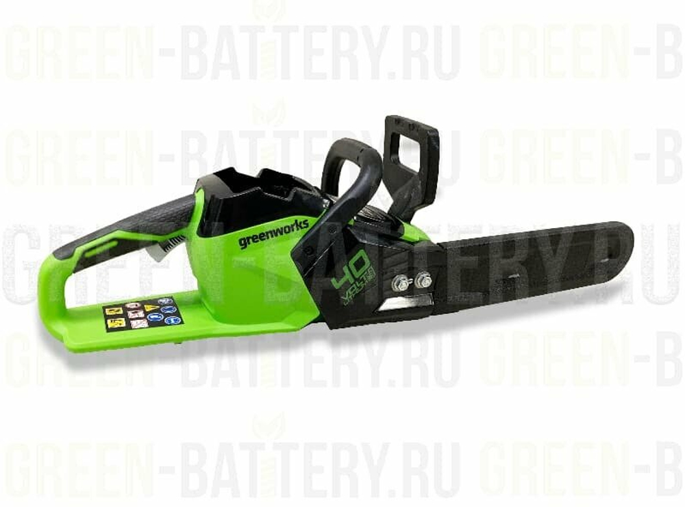 Цепная пила аккумуляторная GreenWorks GD40CS15, 40V, 35 см, бесщеточная, 1,5 КВТ, без АКБ и ЗУ (2005707)