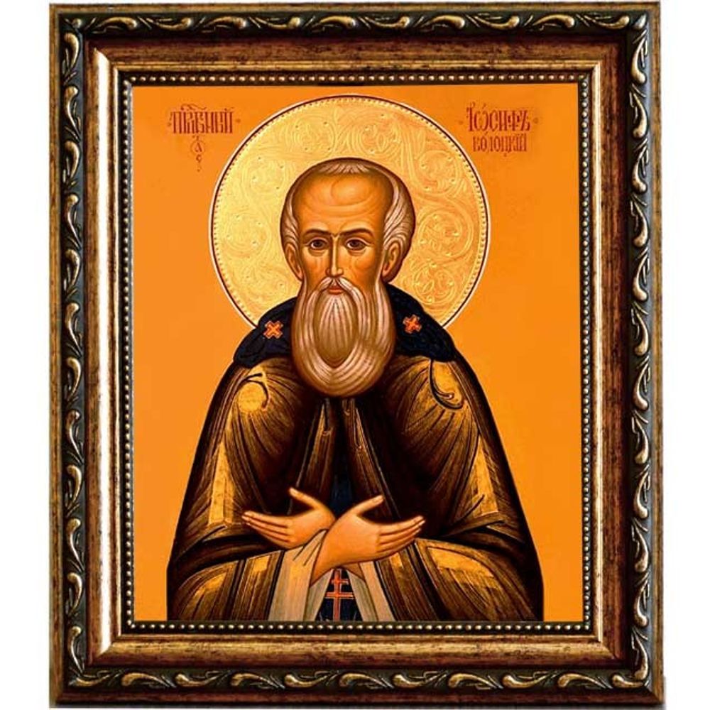 Иосиф Волоцкий Волоколамский преподобный. Икона на холсте.