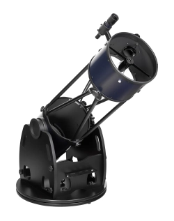 Телескоп Добсона Levenhuk New Skyline PRO 10" (250/1270) Retractable - задний вид, труба с зеркалом, черный и синий
