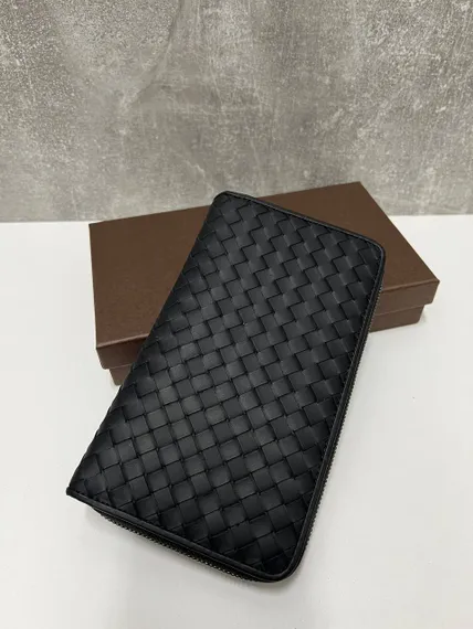 Кожаный кошелек Bottega Veneta 19 черный