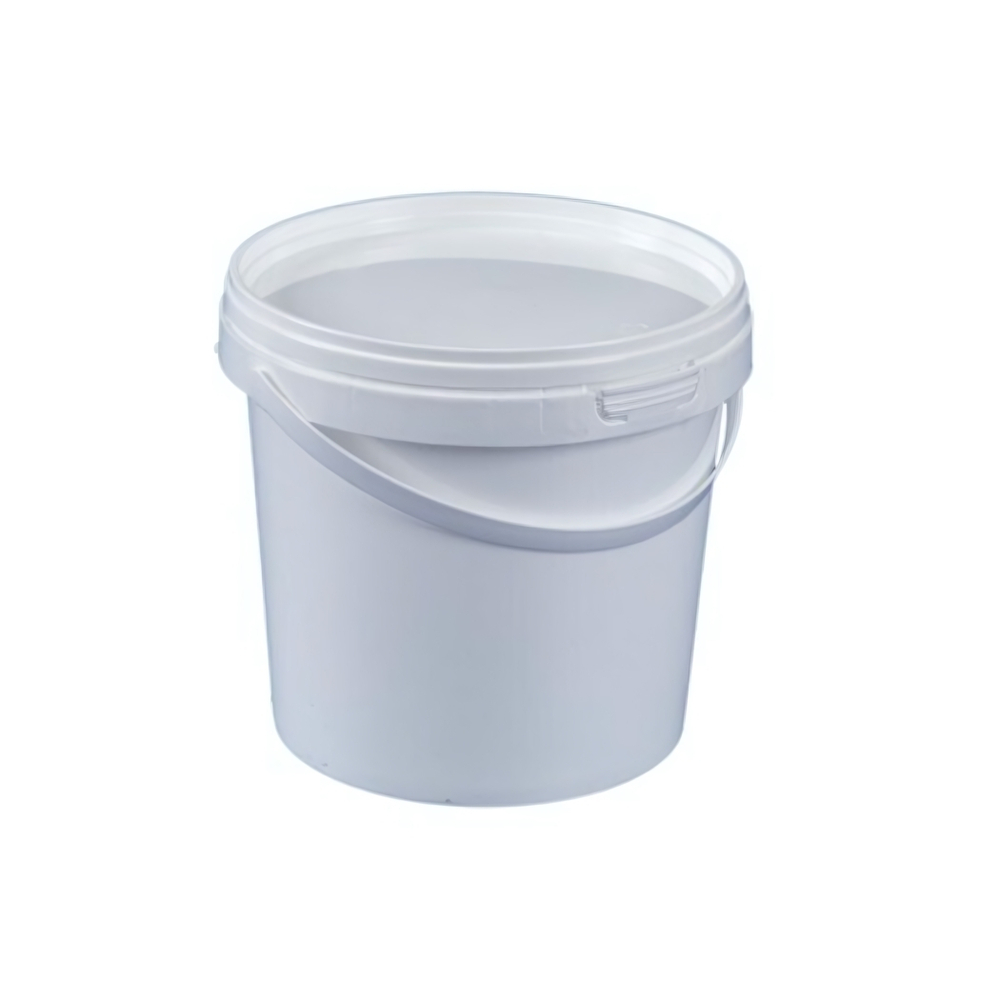 Ведро с пластиковой ручкой 2,3л + крышка с замком