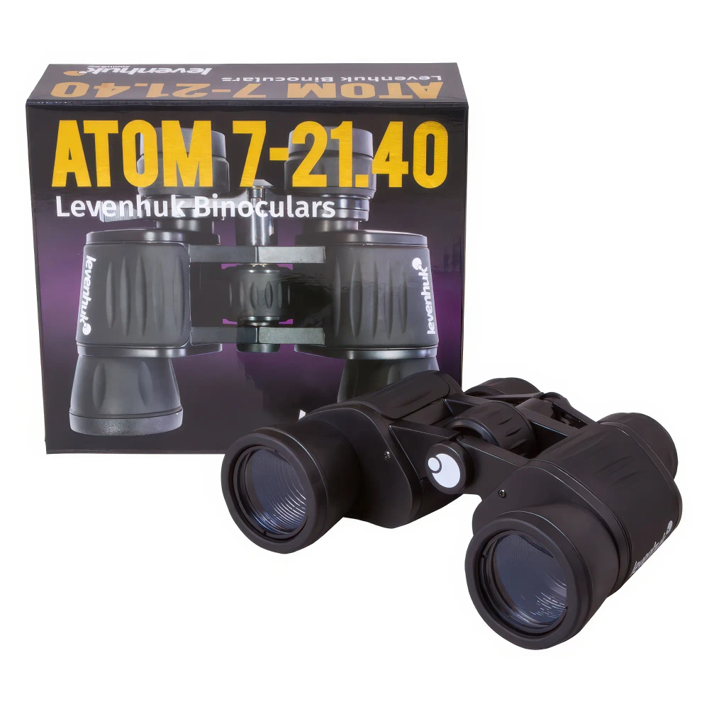 Бинокль Levenhuk Atom 7–21x40 с упаковкой спереди
