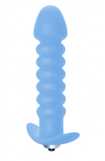 Анальная пробка с вибрацией Twisted Anal Plug Blue (11 см , синий) (Цвет: синий)