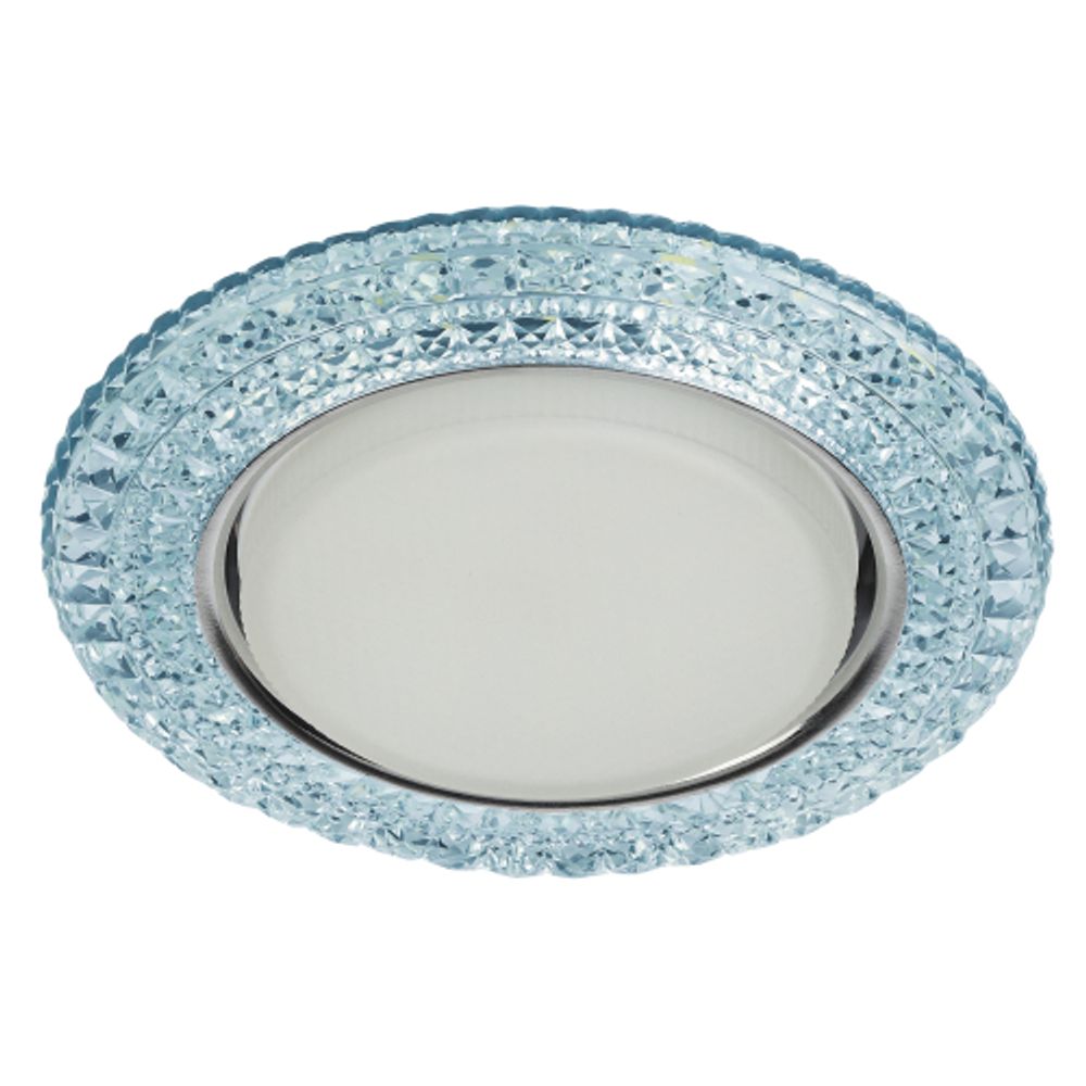 DK LD26 BL/WH Светильник ЭРА декор cо светодиодной подсветкой Gx53, голубой