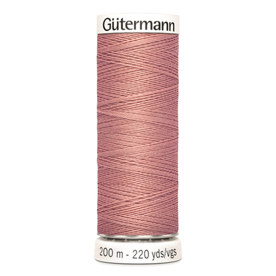 01 Нить Sew-All 100/200 м для всех материалов, 100% полиэстер Gutermann 748277 (473 пудрово-розовый)