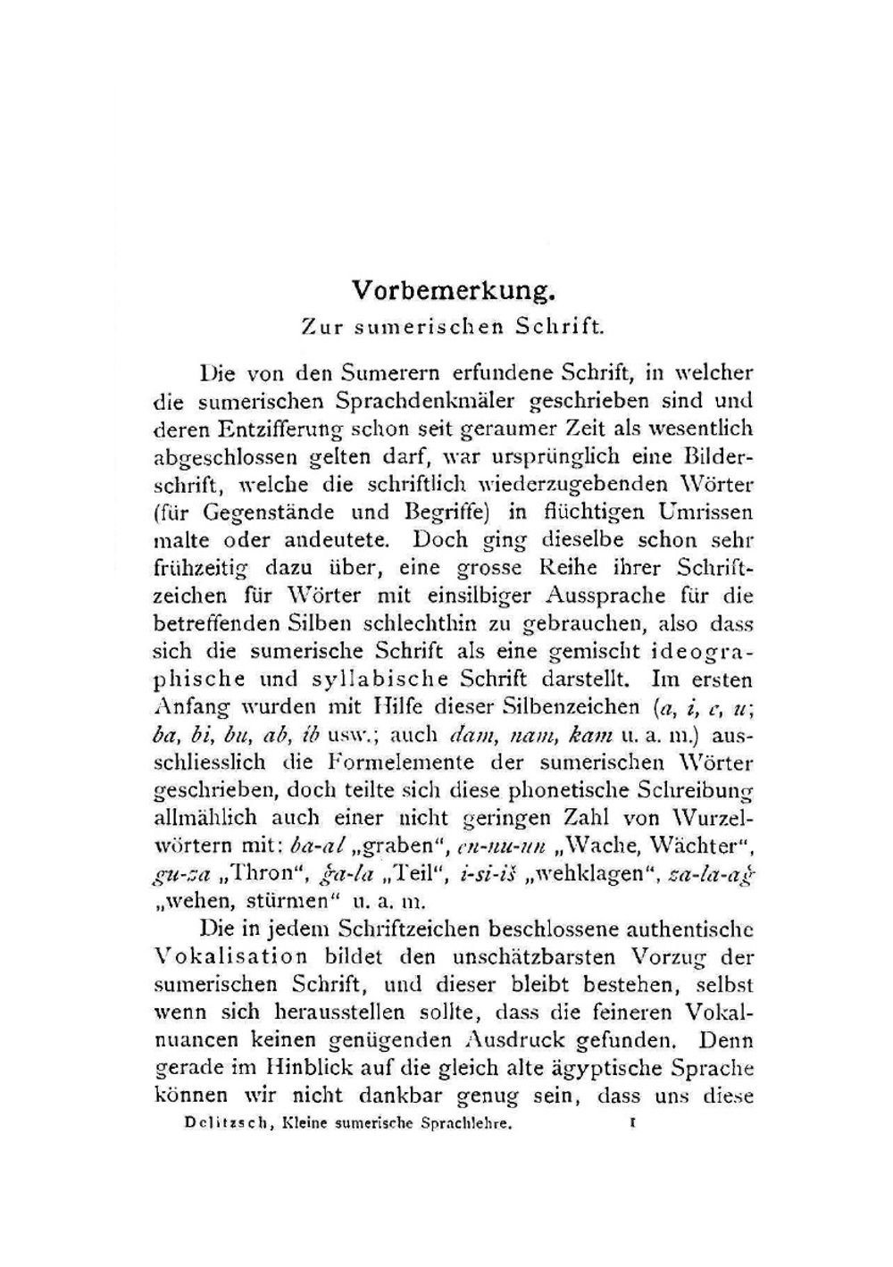 Kleine sumerische Sprachlehre für Nichtassyriologen; Grammatik, Vokabular, Textproben | Friedrich Delitzsch