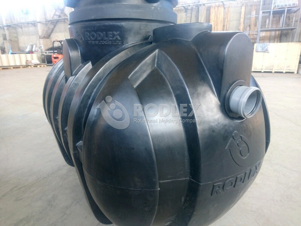 Станция биологической очистки BioBox Aero 10 Родлекс 5000 л./ 2500 л. в сутки / 10 чел. / самотечный сброс / компрессорный аэрация (2400x1740x2300см;232кг;) - арт.559796