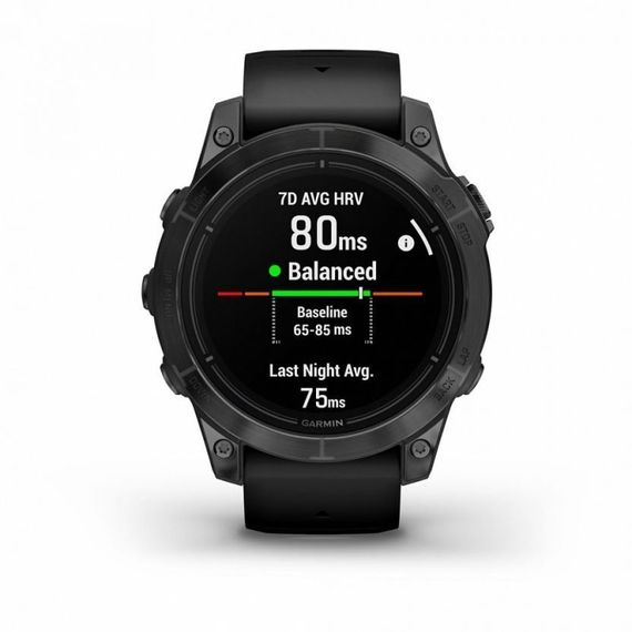 Garmin EPIX PRO Gen 2 47 мм Standard — серый корпус, черный ремешок