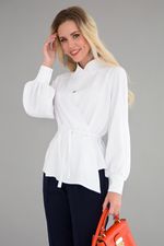 Блуза "Идеальная асимметрия" (белая) Б1525-11 LT Collection