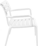 Кресло лаунж пластиковое Siesta Contract Paris Lounge, белый