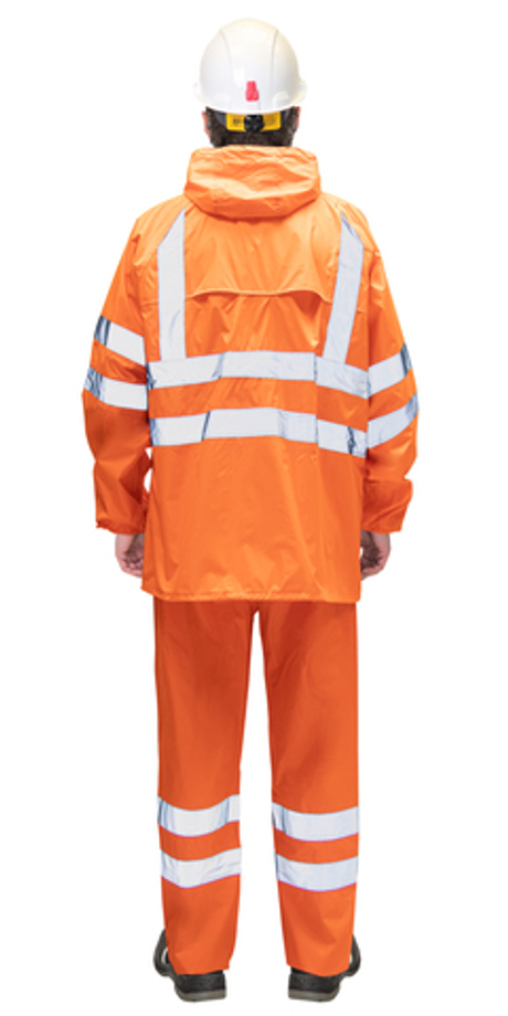 Костюм влагозащитный сигнальный с СОП SIRIUS Профи (225 гр/м2) оранжевый