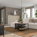 Журнальный стол - FJÄLLBO /FJАLLBO  IKEA/ ФЬЕЛЛЬБО ИКЕА, 68x68x48 см, черный/коричневый