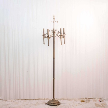 Винтажный торшер из латуни