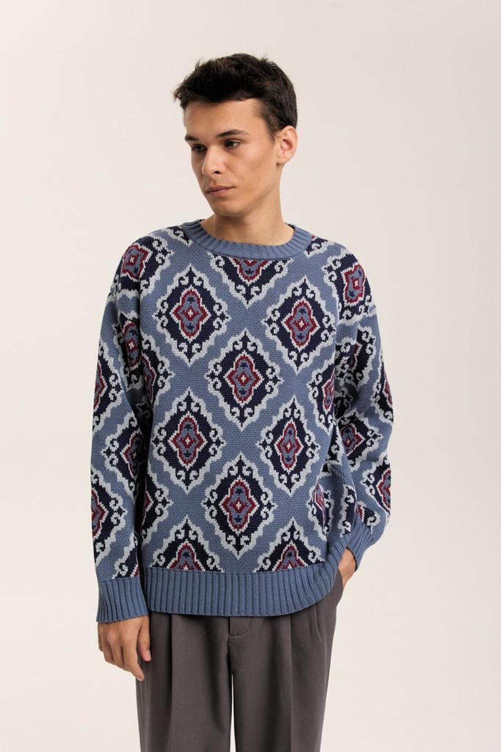 Купить Свитер Idel Джемпер Тюбетейка джинсовый Свитер Idel Джемпер Тюбетейка джинсовый