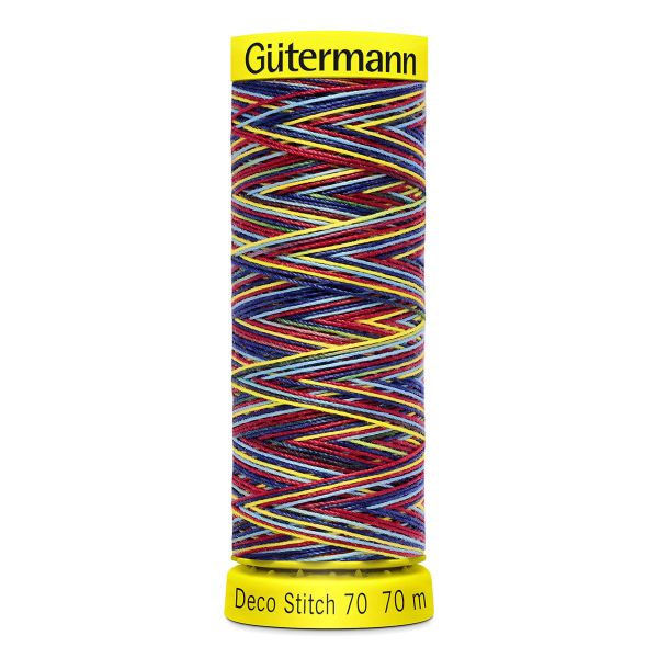 Нитки отделочные Gutermann Deco Stitch multicolor 70 (70 метров), 5 кат. | 9831