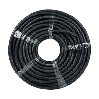 Труба гофр. безгалогеновая FRHF с протяжкой d16 мм (100 м) черная EKF-Plast FRHF-16