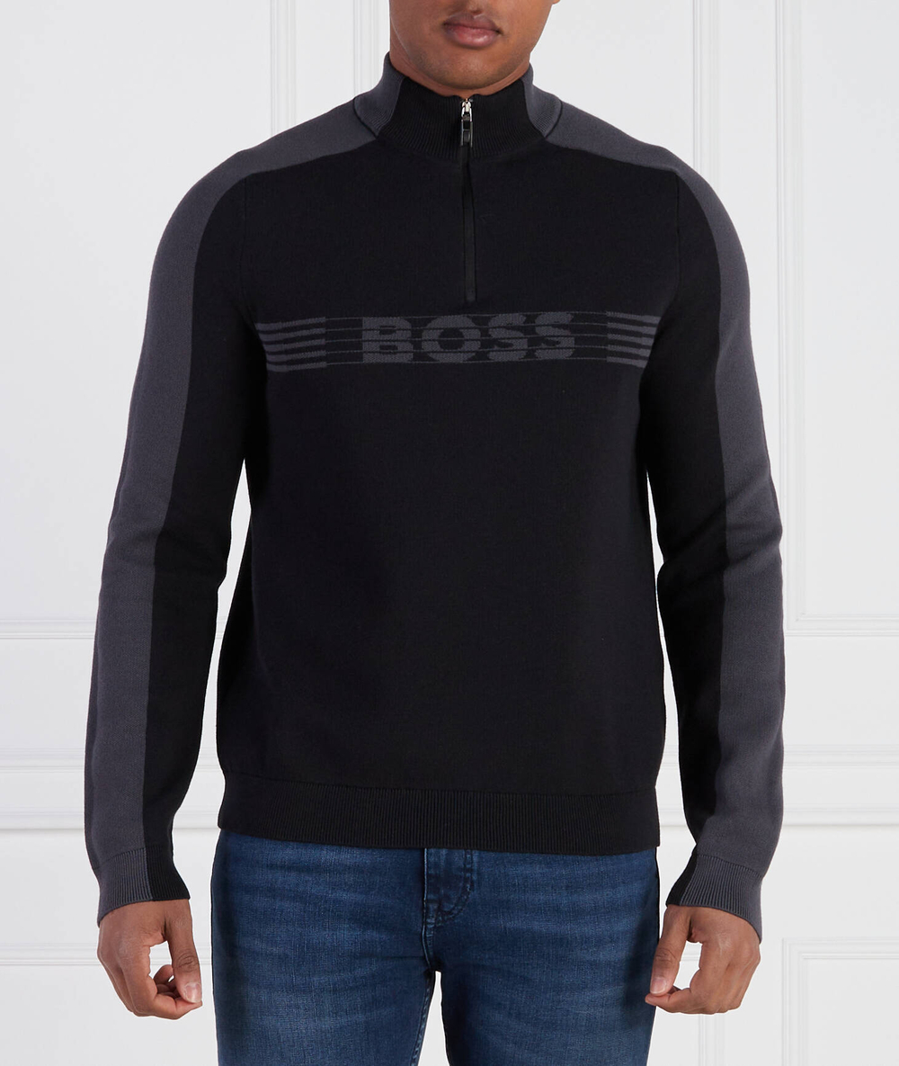 Свитер Zirros 10250168 01 BOSS GREEN - черный(50493768)