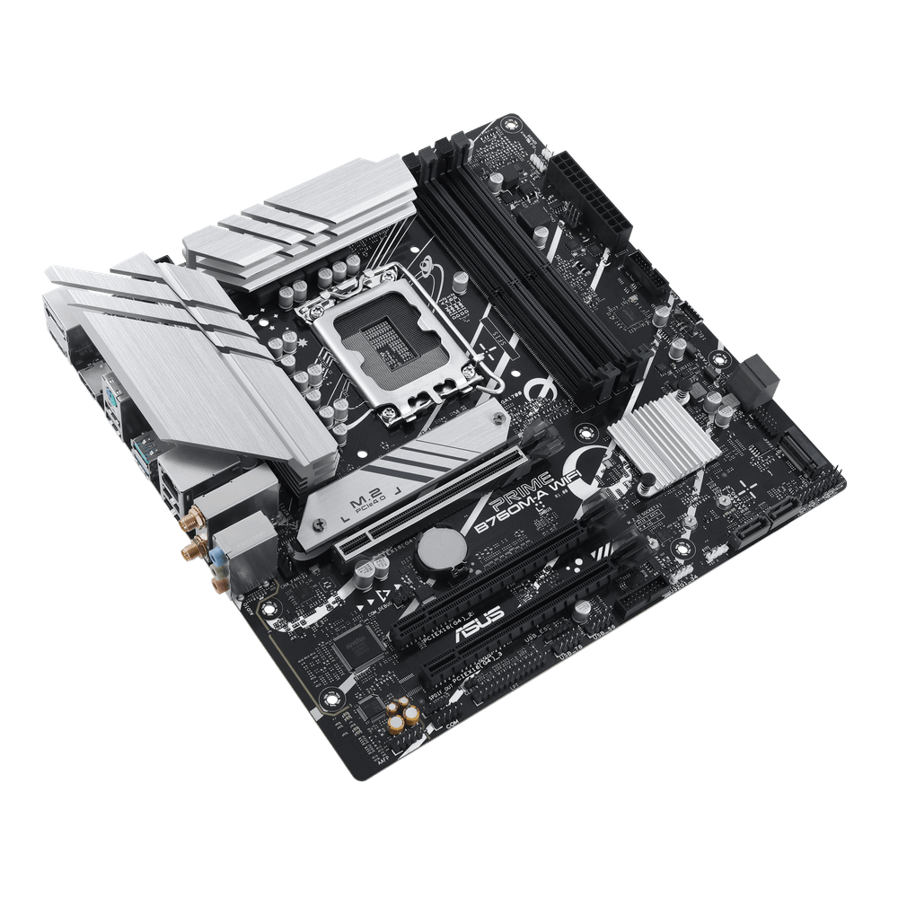 Материнская плата ASUS PRIME B760M-A WIFI, LGA1700 4xDDR5 4xSATA3 2xM.2 RAID 2xHDMI DP mATX