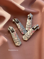 Собачка / бегунок для молнии Гучч. Серебро Т5