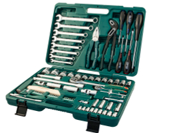 S04H52477S Набор инструмента универсальный 1/4", 1/2"DR, 77 предметов