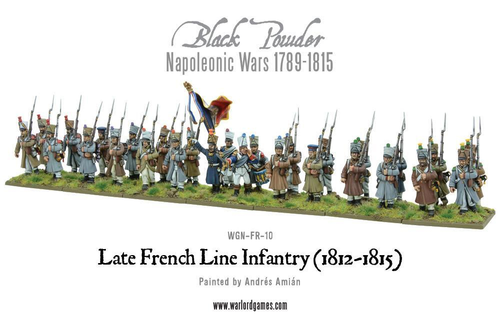 Late French Line Infantry (1812-1815) - 28 figs