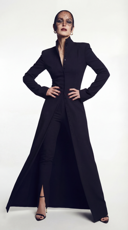 Платье трикотажное воротник стойка