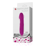 Лиловый перезаряжаемый мини вибромассажер 14,2см Pretty Love Reuben BI-014358