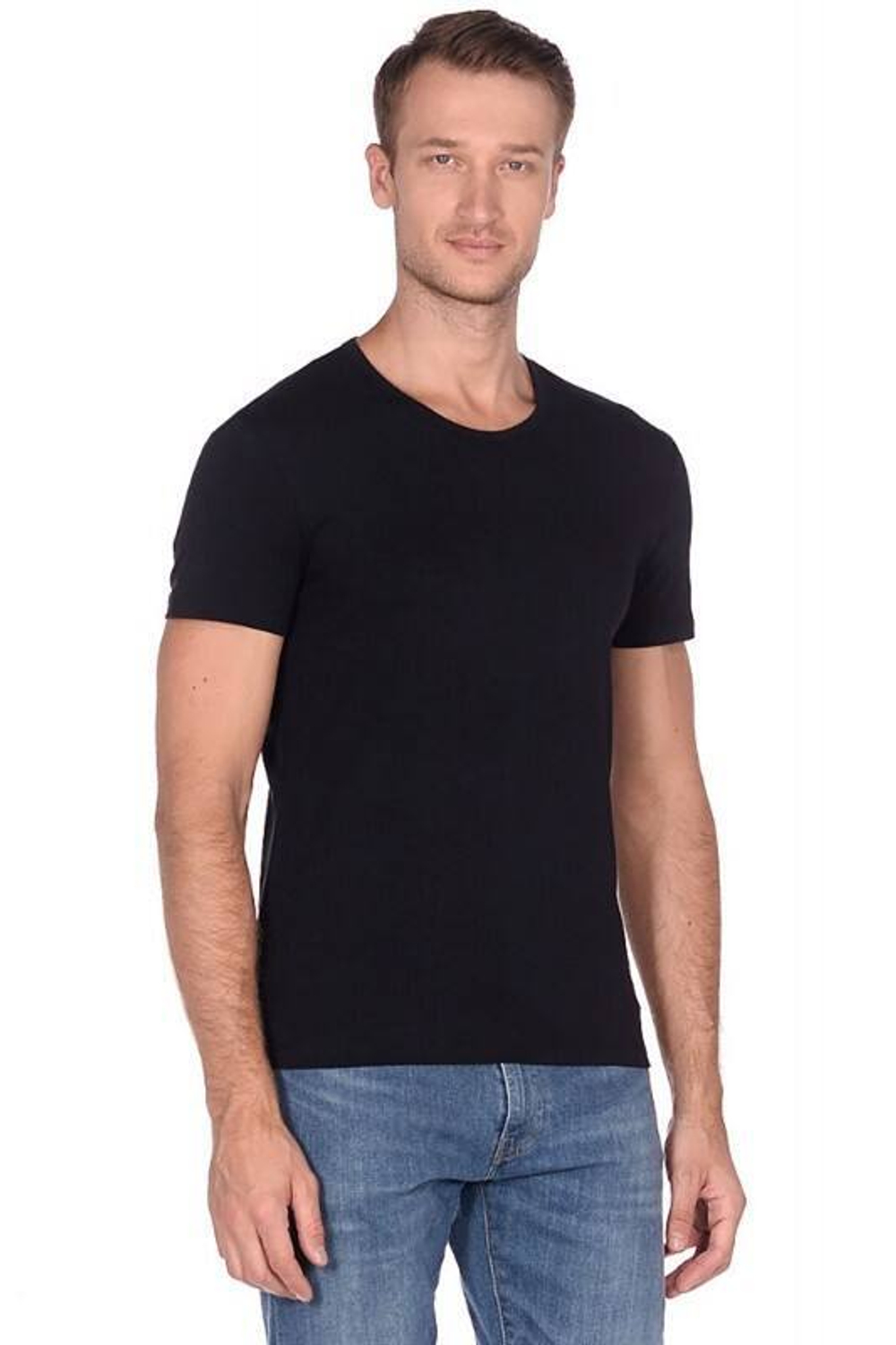 Футболка мужская облегающая Montero Basic Lycra MBLY103 темносиняя