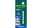Сверло по металлу HSS-G 1.0 х40мм, сталь М2(S6-5-2) KRAFTOOL