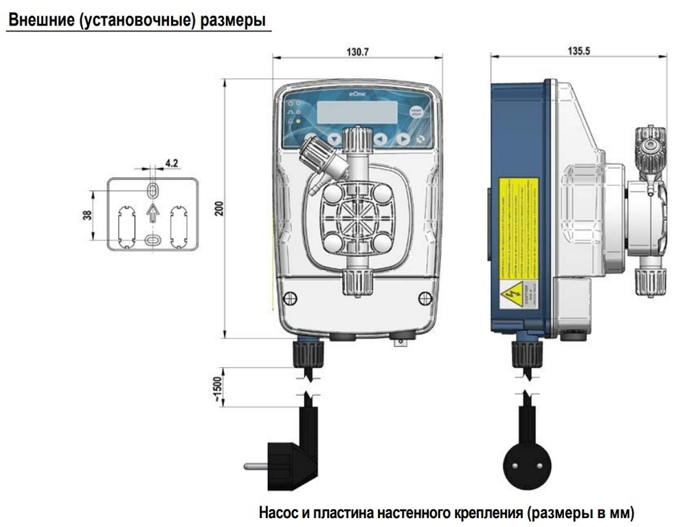Дозирующий насос ETATRON eONE MF 10-12