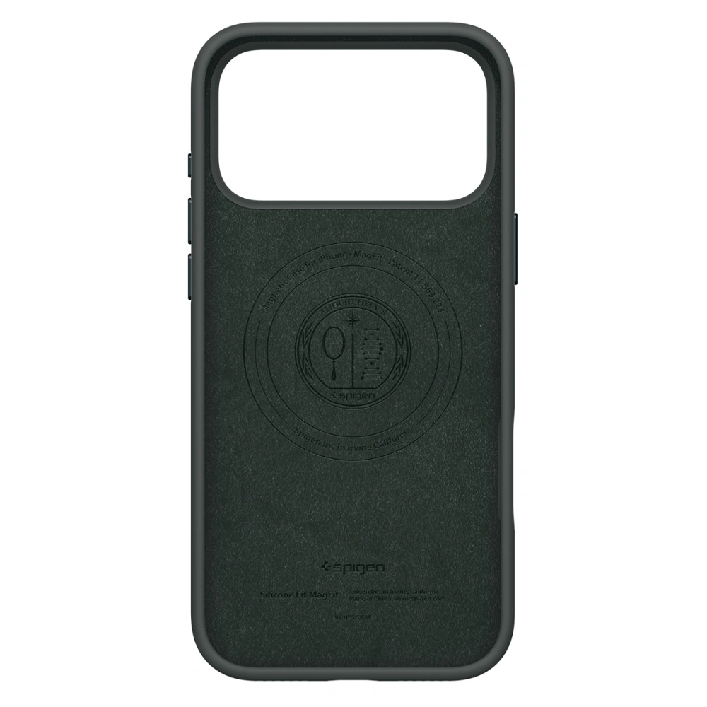Чехол Spigen Silicone Fit Magsafe для iPhone 17 Pro Max зеленый