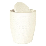 Ведро для мусора 10л Плетёнка (Слоновая кость)