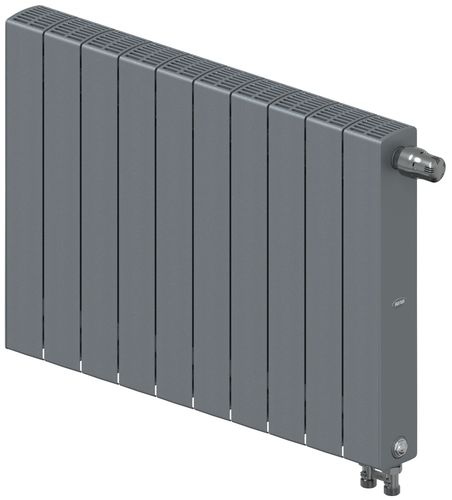 Радиатор Rifar SUPReMO Ventil 500 "титан" - 10 секций подключение нижнее (правое)