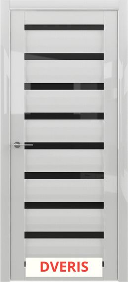 Межкомнатная дверь Сидней ПО (Белый/Черное)