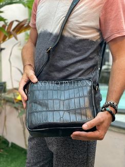 Мужская сумка из кожи крокодила BG-380