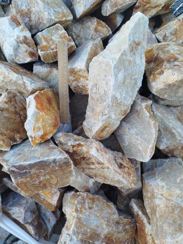 Булыжник Кварцит медовый /тонна