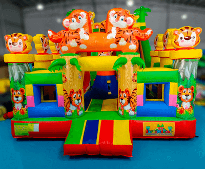 Коммерческий надувной батут «Тигриная страна 2», 9*5*5 м.