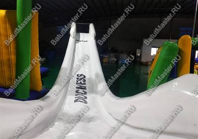 Надувная водная горка на надувной опоре «Универсальная», 7,5*2*4,5 м